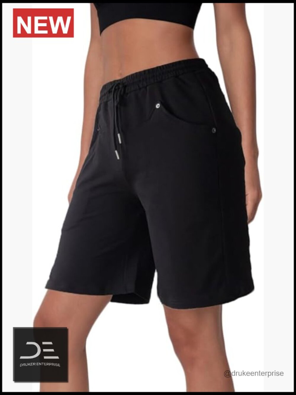 Cotton Loose Fit Athletic Shorts Drawstring Waist 3 Pockets Summer Lounge